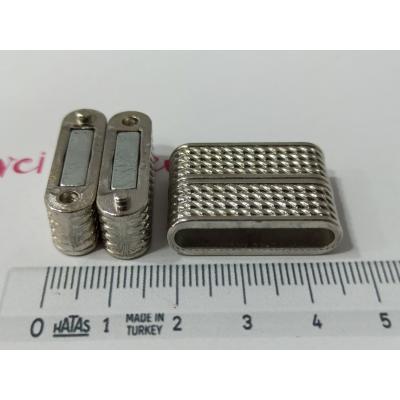 25x6mm Yassı Deri Mıknatıslı Kapama No: 3