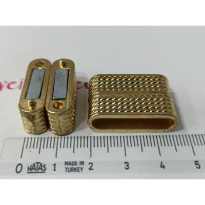 25x6mm Yassı Deri Mıknatıslı Kapama No: 4