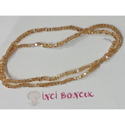 2mm Küp Kesim Kristal Boncuk No: 1