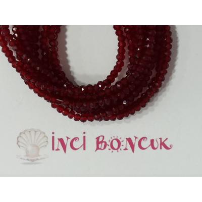 2mm Yuvarlak Kesim Kristal Boncuk No: 1