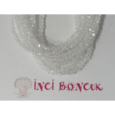 2mm Yuvarlak Kesim Kristal Boncuk No: 6