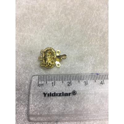 3 Delikli Gold Renk Hasır Kapama