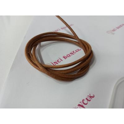 3mm Yuvarlak Hakiki Deri (Metre Fiyatıdır) No: 16