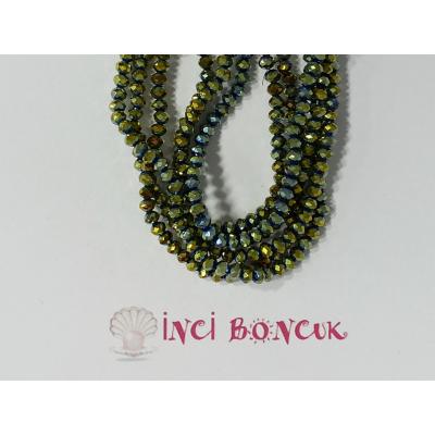 3mm Yuvarlak Kesim Kristal Boncuk No: 19