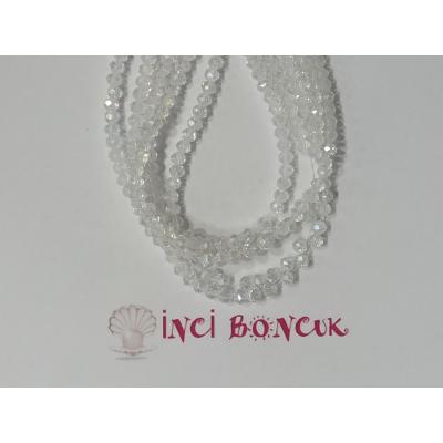 3mm Yuvarlak Kesim Kristal Boncuk No: 4