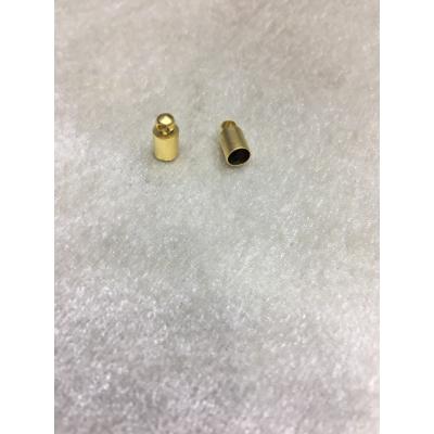 4mm Mat Altın Kaplama Gold Kapsül Kapama (Adet Fiyatıdır)