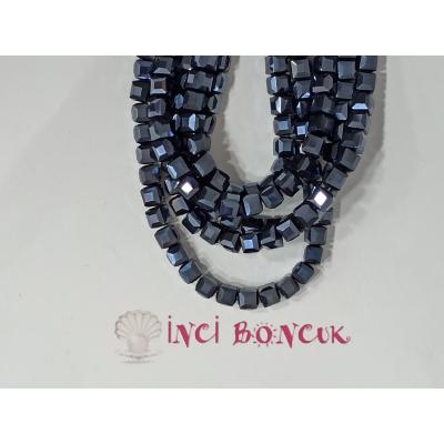 4mm Küp Kesim Kristal Boncuk No: 15