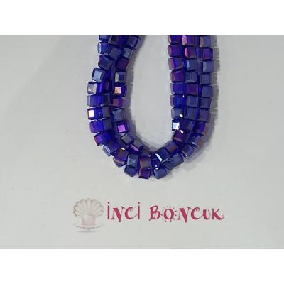 4mm Küp Kesim Kristal Boncuk No: 16