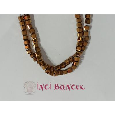 4mm Küp Kesim Kristal Boncuk No: 2