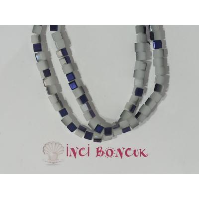 4mm Küp Kesim Kristal Boncuk No: 4