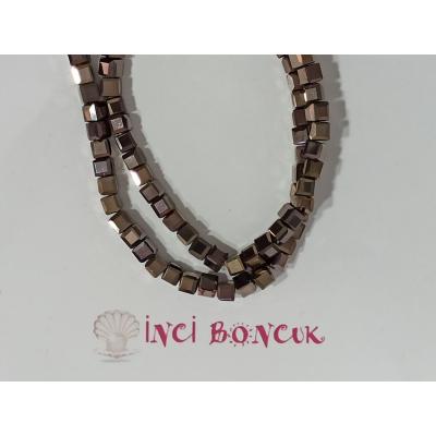 4mm Küp Kesim Kristal Boncuk No: 5