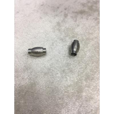 4mm Tırtıklı Gümüş Mıknatıslı Kapama