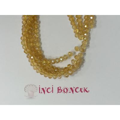 4mm Yuvarlak Kesim Kristal Boncuk No: 21
