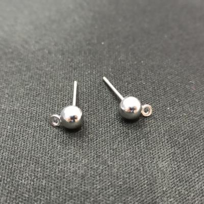 5mm Gümüş Renk Küpe Klipsi No: 33