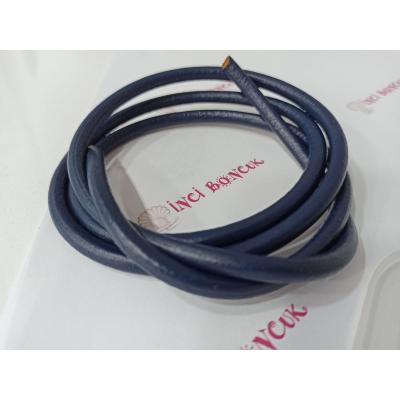 5mm Yuvarlak Hakiki Deri (Metre Fiyatıdır) No: 4