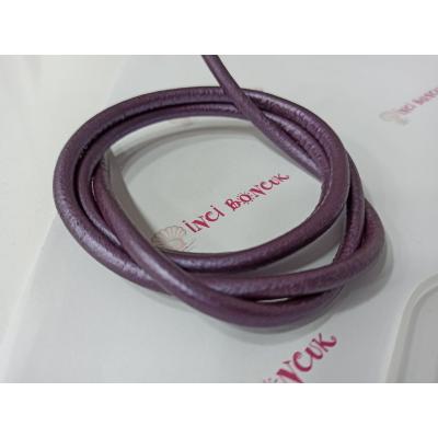 5mm Yuvarlak Hakiki Deri (Metre Fiyatıdır) No: 5