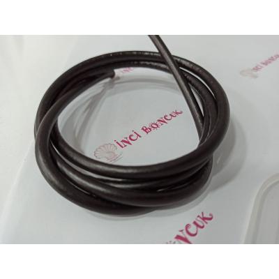 5mm Yuvarlak Hakiki Deri (Metre Fiyatıdır) No: 7