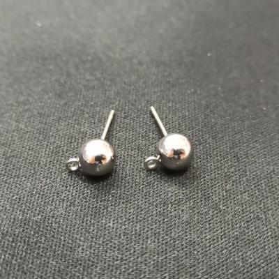 6mm Gümüş Renk Küpe Klipsi No: 34