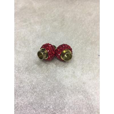 6mm Kırmızı Taşlı Kovanlı Mıknatıslı Kapama