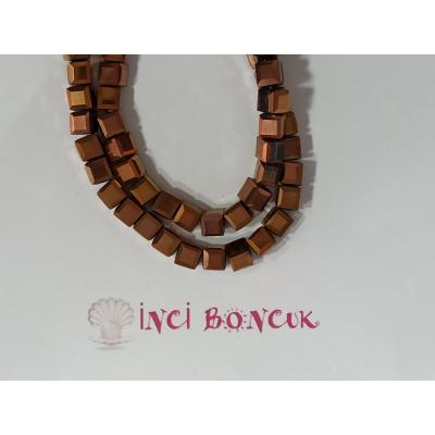 6mm Küp Kesim Kristal Boncuk No: 1