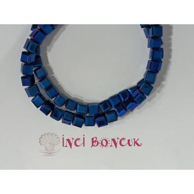 6mm Küp Kesim Kristal Boncuk No: 2