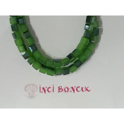 6mm Küp Kesim Kristal Boncuk No: 4