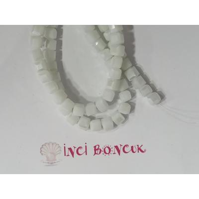 6mm Küp Kesim Kristal Boncuk No: 7