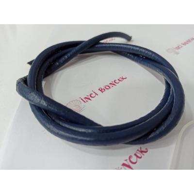 6mm Yuvarlak Hakiki Deri (Metre Fiyatıdır) No: 9