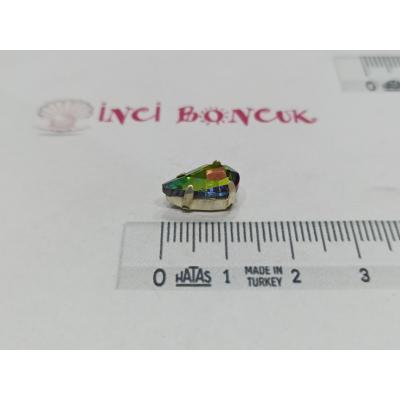 8x13mm Kasalı Rivoli Kristal Taş No:3