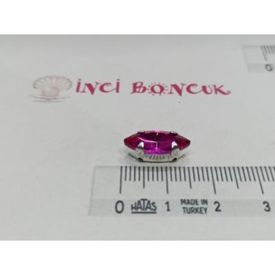 7x15mm Kasalı Rivoli Kristal Taş No: 17
