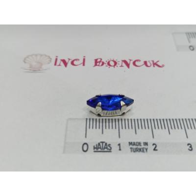 7x15mm Kasalı Rivoli Kristal Taş No: 19