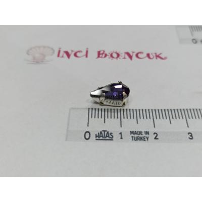 8x13mm Kasalı Rivoli Kristal Taş No:14