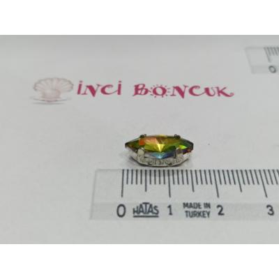 7x15mm Kasalı Rivoli Kristal Taş No: 23