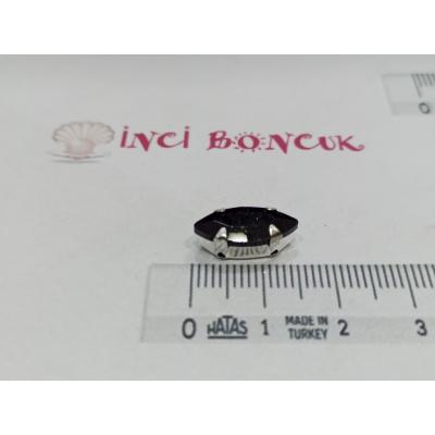 7x15mm Kasalı Rivoli Kristal Taş No: 24
