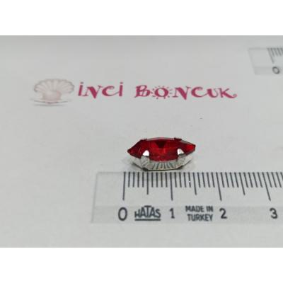 7x15mm Kasalı Rivoli Kristal Taş No: 27