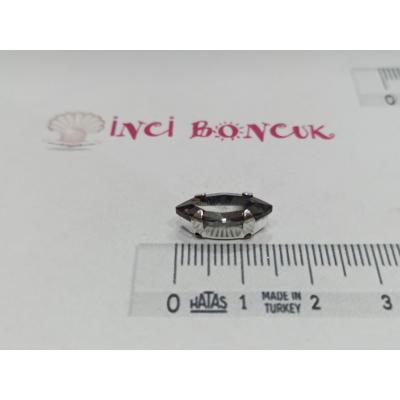7x15mm Kasalı Rivoli Kristal Taş No: 28