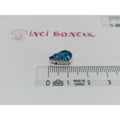 8x13mm Kasalı Rivoli Kristal Taş No:7