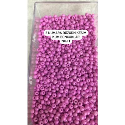 8 Numara Düzgün Kesim (4 GRAM) Kum Boncuk No: 11