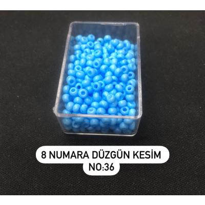 8 Numara Düzgün Kesim (4 GRAM) Kum Boncuk No: 36