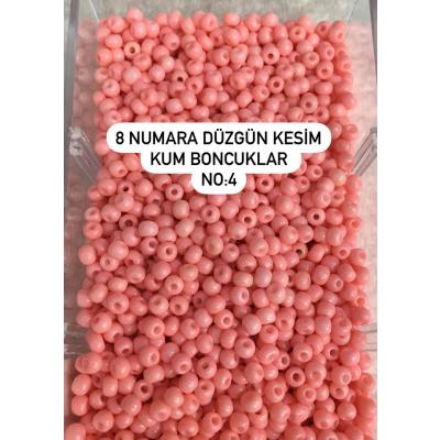 8 Numara Düzgün Kesim (4 GRAM) Kum Boncuk No: 4