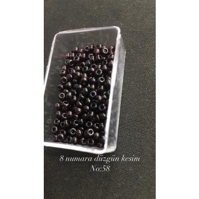 8 Numara Düzgün Kesim (4 GRAM) Kum Boncuk No: 58