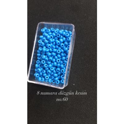 8 Numara Düzgün Kesim (4 GRAM) Kum Boncuk No: 60
