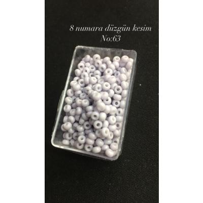 8 Numara Düzgün Kesim (4 GRAM) Kum Boncuk No: 63