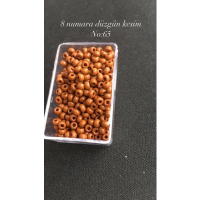 8 Numara Düzgün Kesim (4 GRAM) Kum Boncuk No: 65