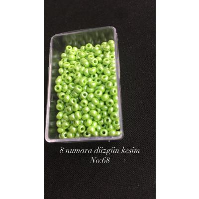 8 Numara Düzgün Kesim (4 GRAM) Kum Boncuk No: 68