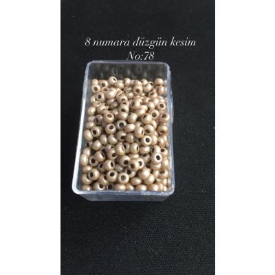 8 Numara Düzgün Kesim (4 GRAM) Kum Boncuk No: 78