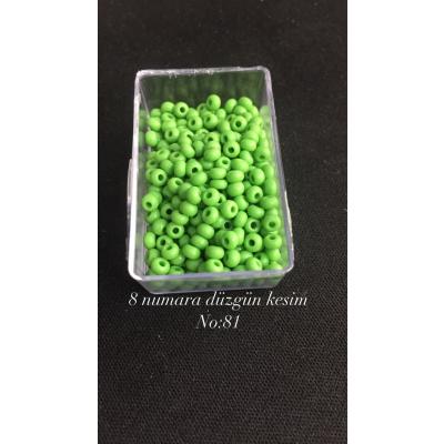8 Numara Düzgün Kesim (4 GRAM) Kum Boncuk No: 81