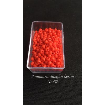 8 Numara Düzgün Kesim (4 GRAM) Kum Boncuk No: 87