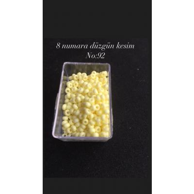 8 Numara Düzgün Kesim (4 GRAM) Kum Boncuk No: 92