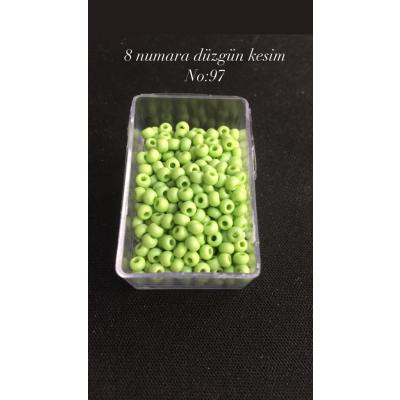 8 Numara Düzgün Kesim (4 GRAM) Kum Boncuk No: 97